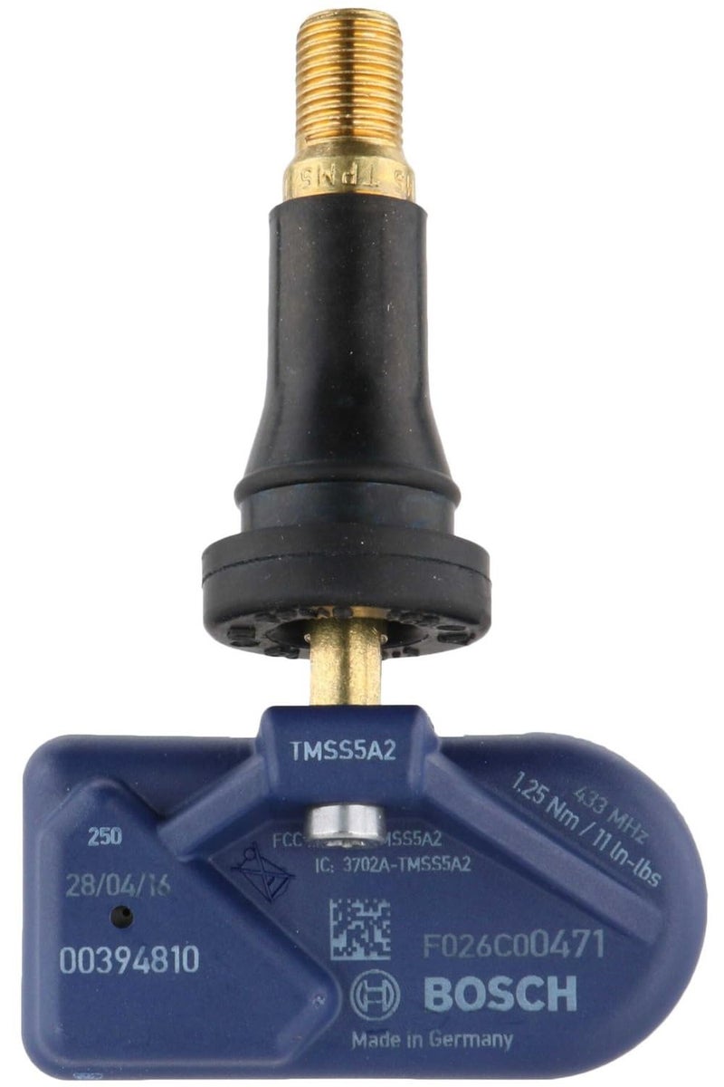 BOSCH QF0471 Rubber Valve Universal Tire Pressure Monitoring System Sensor TPMS  315MHz433MHz  Must be Programmed Prior to Install